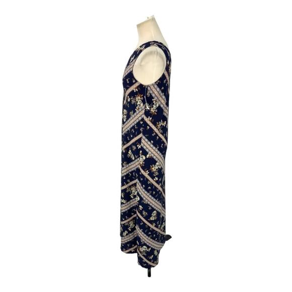 Chelsea28 One-shoulder Maxi Dress Navy Print Size XXS NWOT $99 - Picture 5 of 8